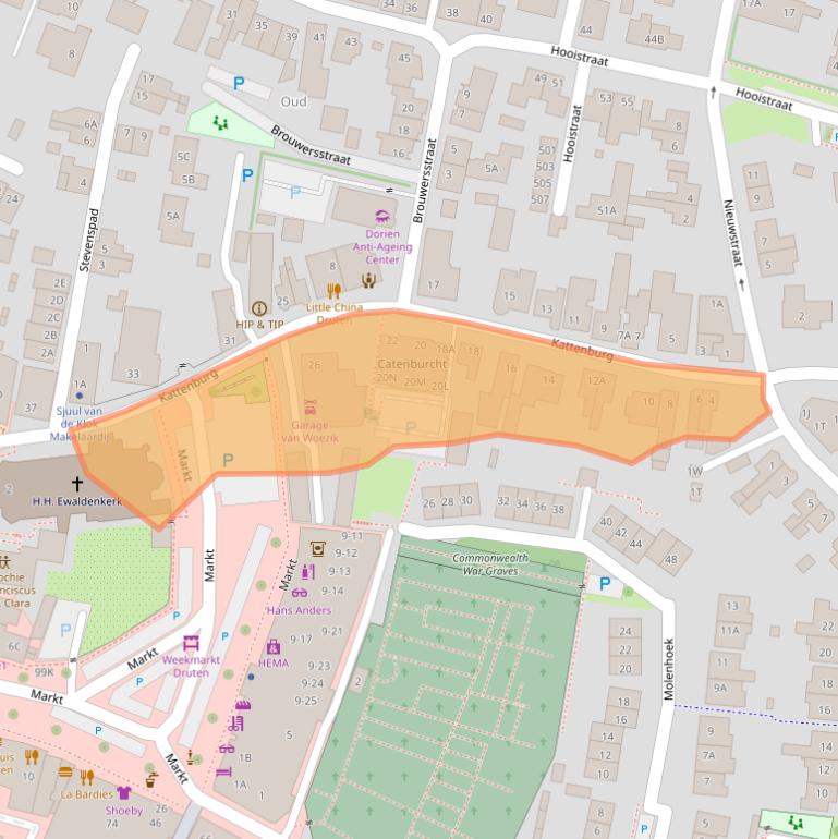 Kaart van postcodegebied 6651AN.