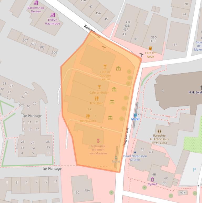 Kaart van postcodegebied 6651BD.