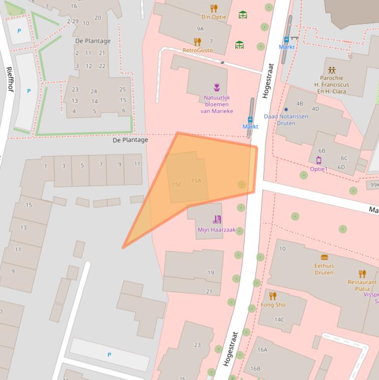 Kaart van postcodegebied 6651BE.