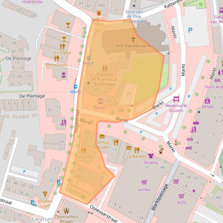 Kaart van postcodegebied 6651BK.