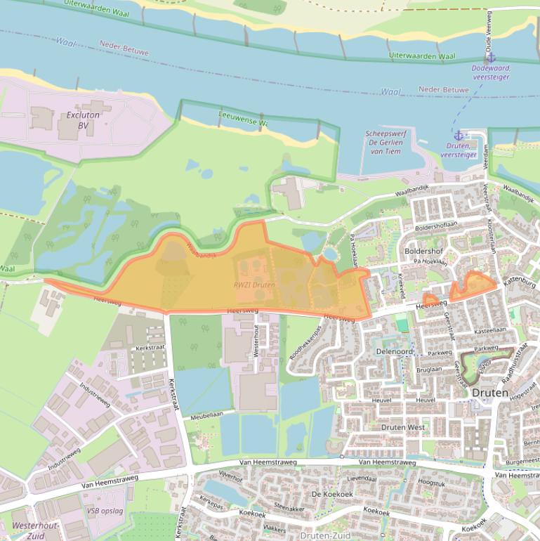 Kaart van postcodegebied 6651BP.