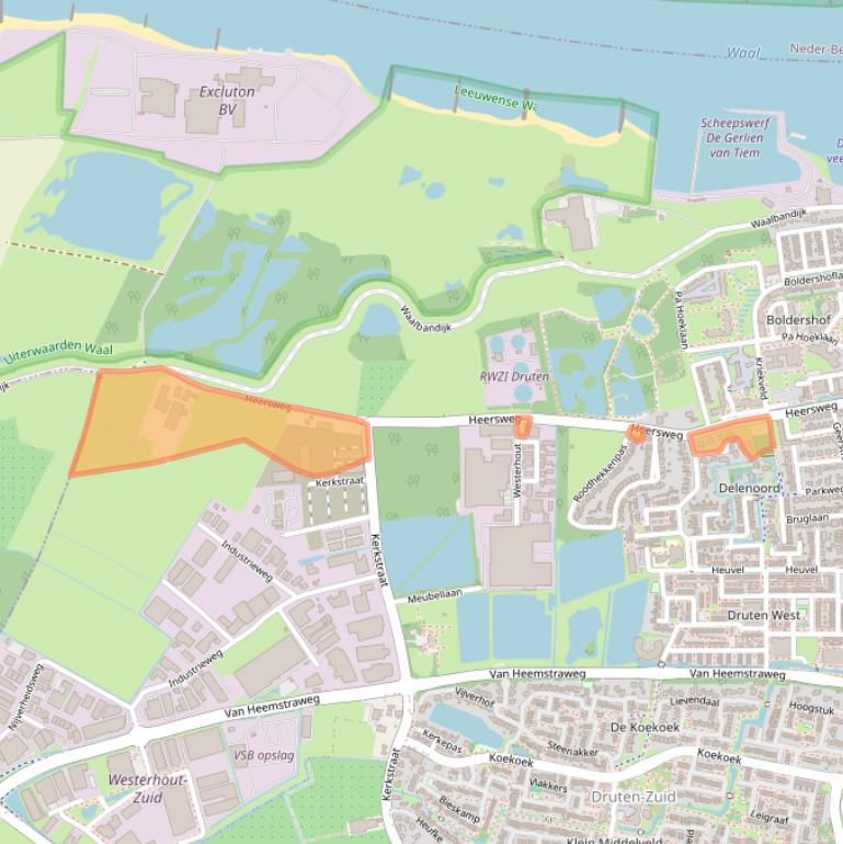 Kaart van postcodegebied 6651BT.