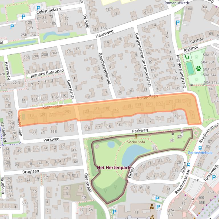 Kaart van postcodegebied 6651CC.