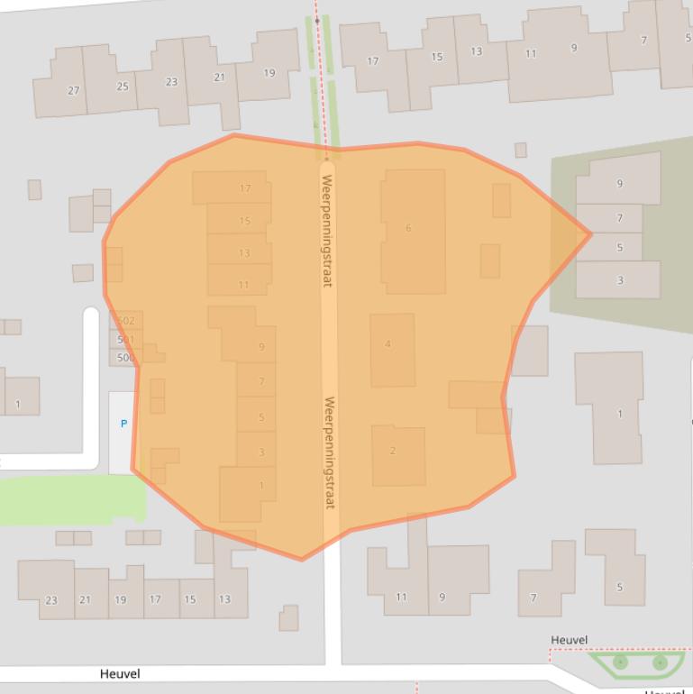 Kaart van postcodegebied 6651CH.