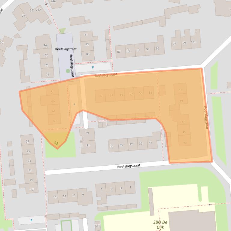Kaart van postcodegebied 6651CR.