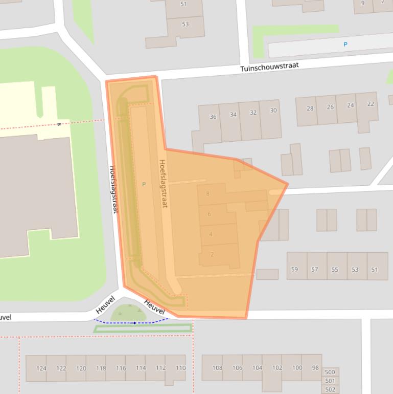 Kaart van postcodegebied 6651CT.