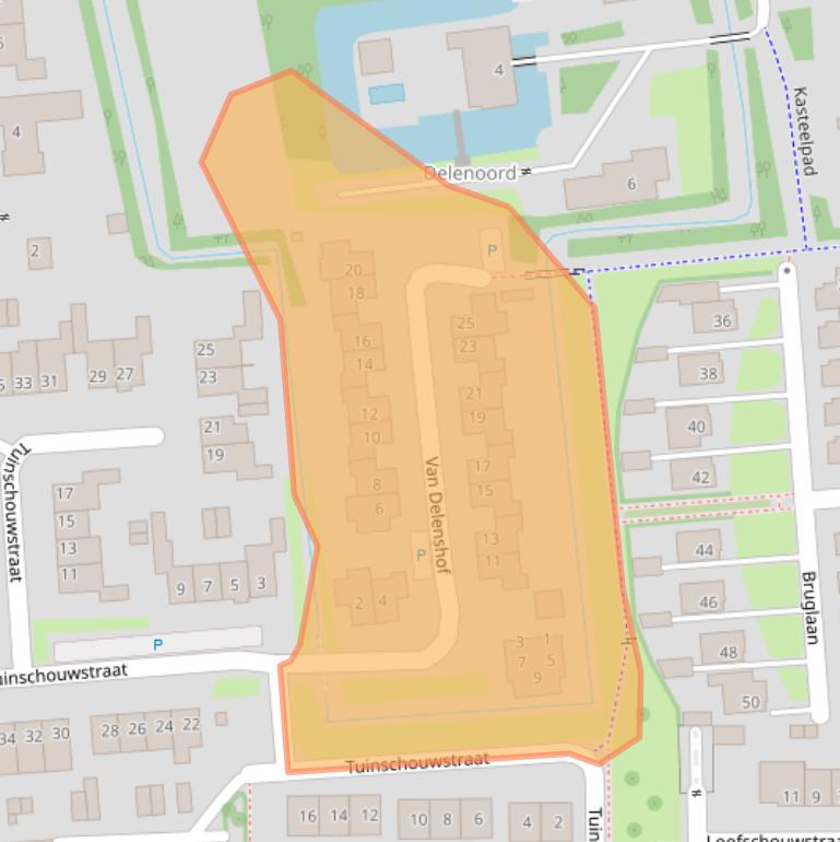 Kaart van postcodegebied 6651CX.
