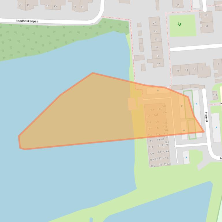 Kaart van postcodegebied 6651DD.