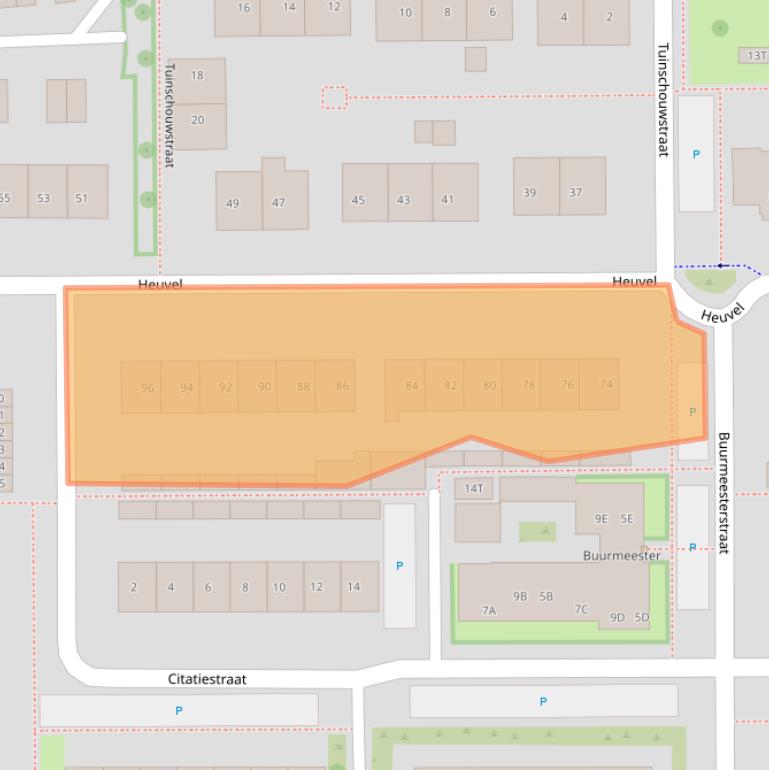 Kaart van postcodegebied 6651DH.