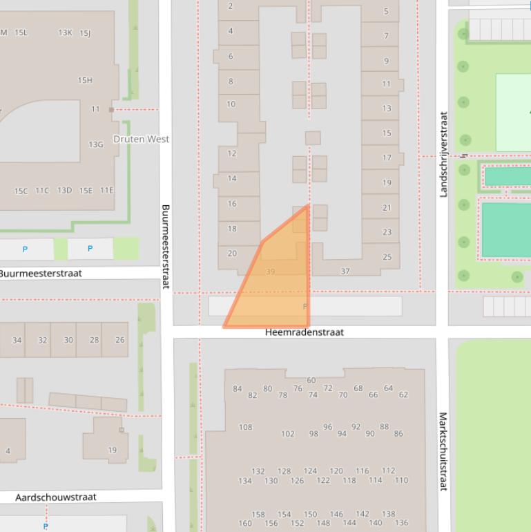 Kaart van postcodegebied 6651DN.