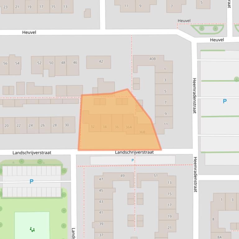 Kaart van postcodegebied 6651DT.