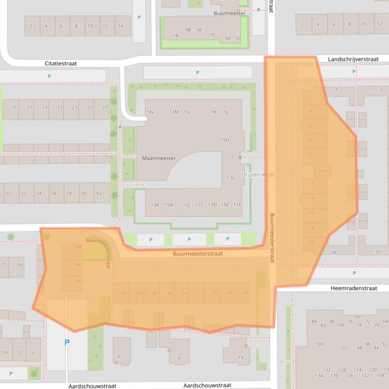 Kaart van postcodegebied 6651DW.