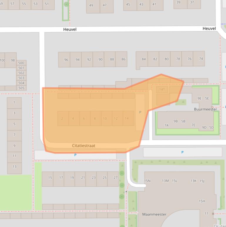 Kaart van postcodegebied 6651EB.