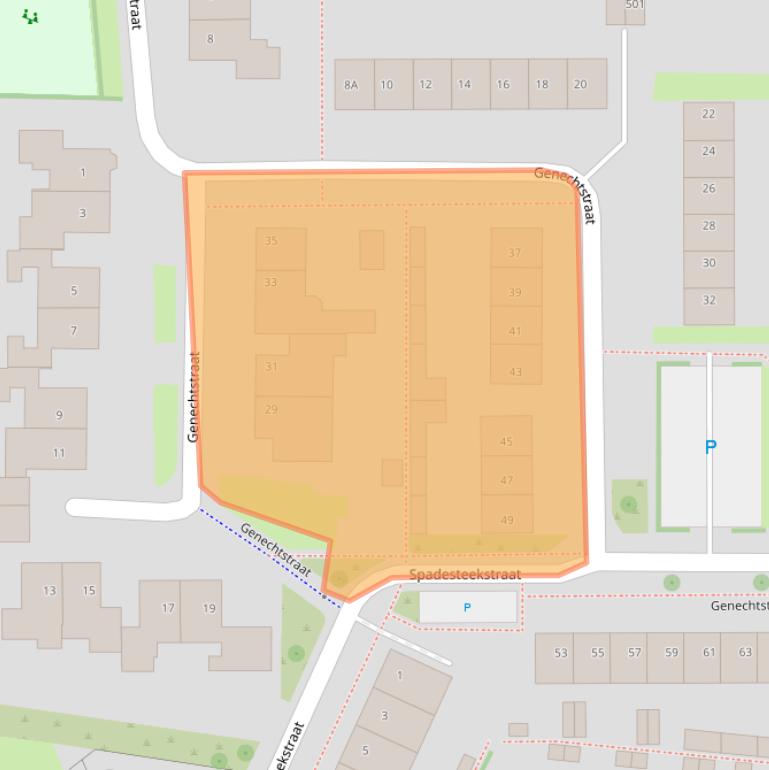 Kaart van postcodegebied 6651ED.