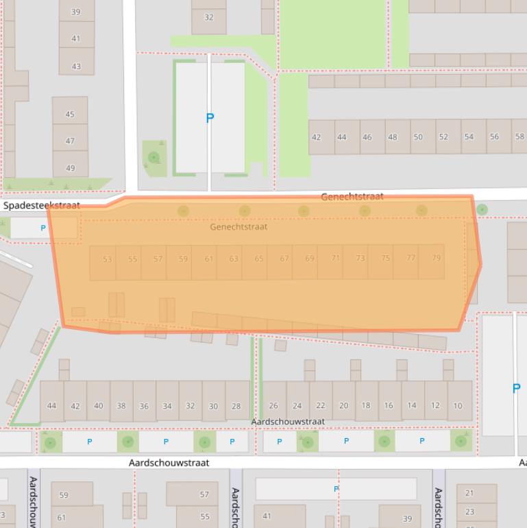 Kaart van postcodegebied 6651EE.