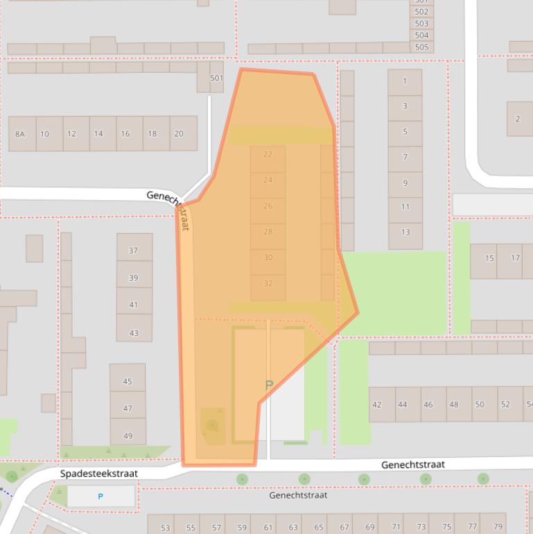 Kaart van postcodegebied 6651EH.