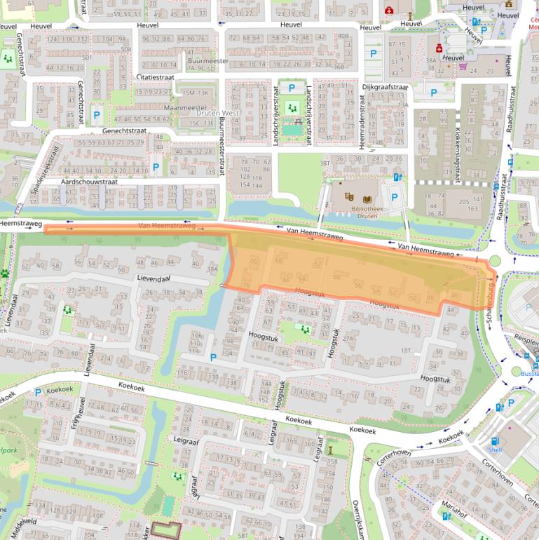Kaart van postcodegebied 6651ER.