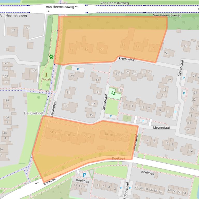 Kaart van postcodegebied 6651EX.