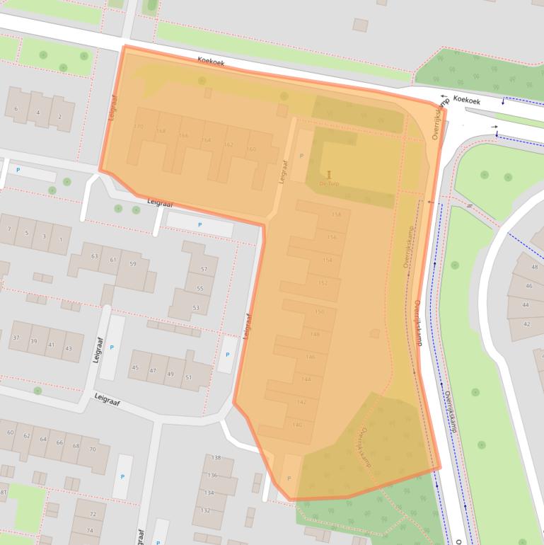 Kaart van postcodegebied 6651GJ.