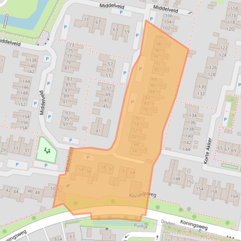 Kaart van postcodegebied 6651GW.