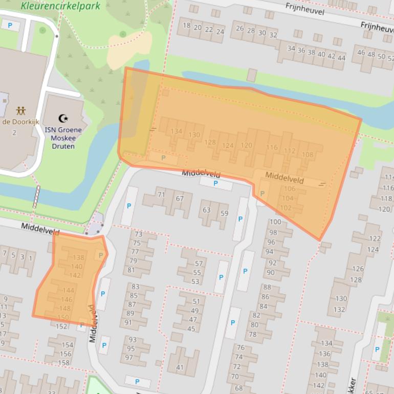 Kaart van postcodegebied 6651GX.