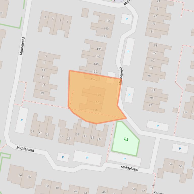 Kaart van postcodegebied 6651GZ.