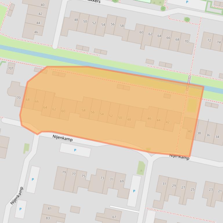 Kaart van postcodegebied 6651HB.