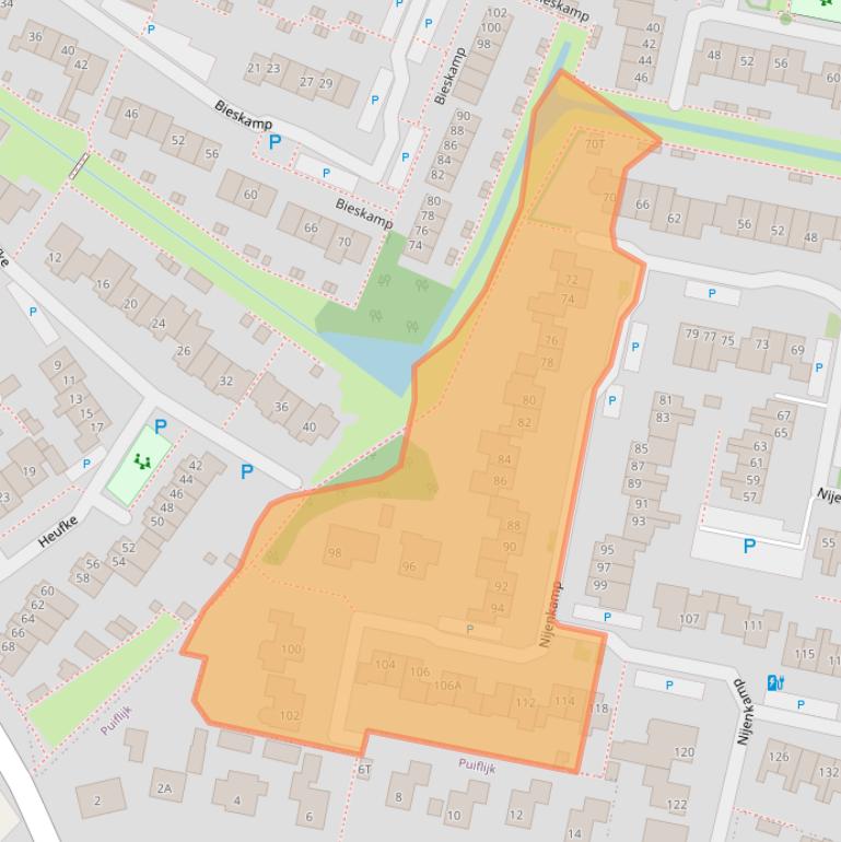 Kaart van postcodegebied 6651HC.