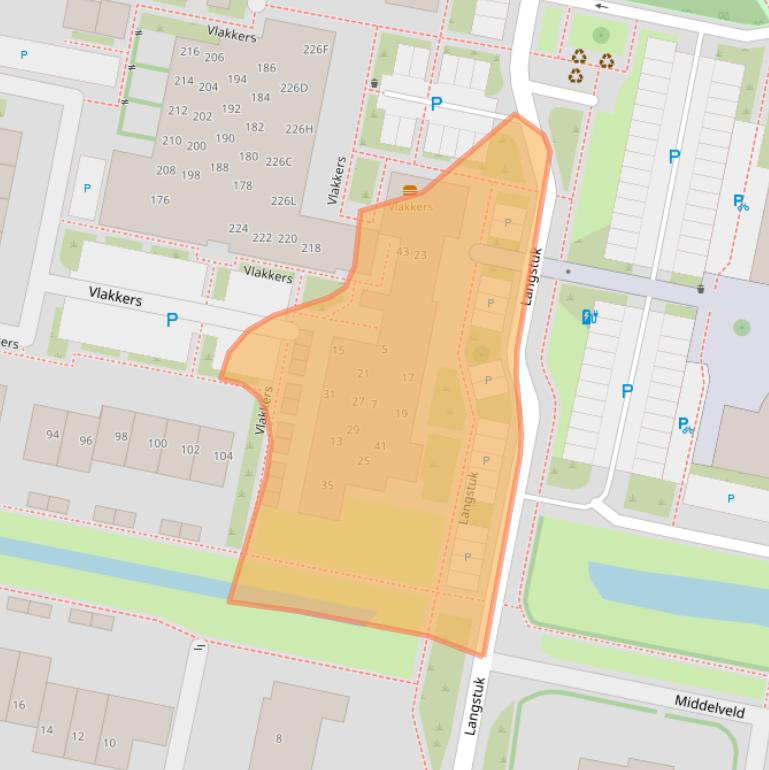 Kaart van postcodegebied 6651HR.