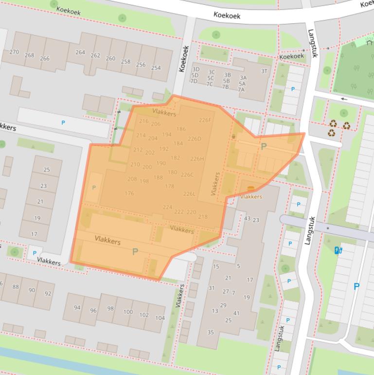 Kaart van postcodegebied 6651HS.