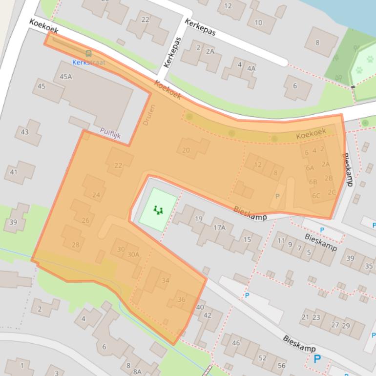 Kaart van postcodegebied 6651JL.