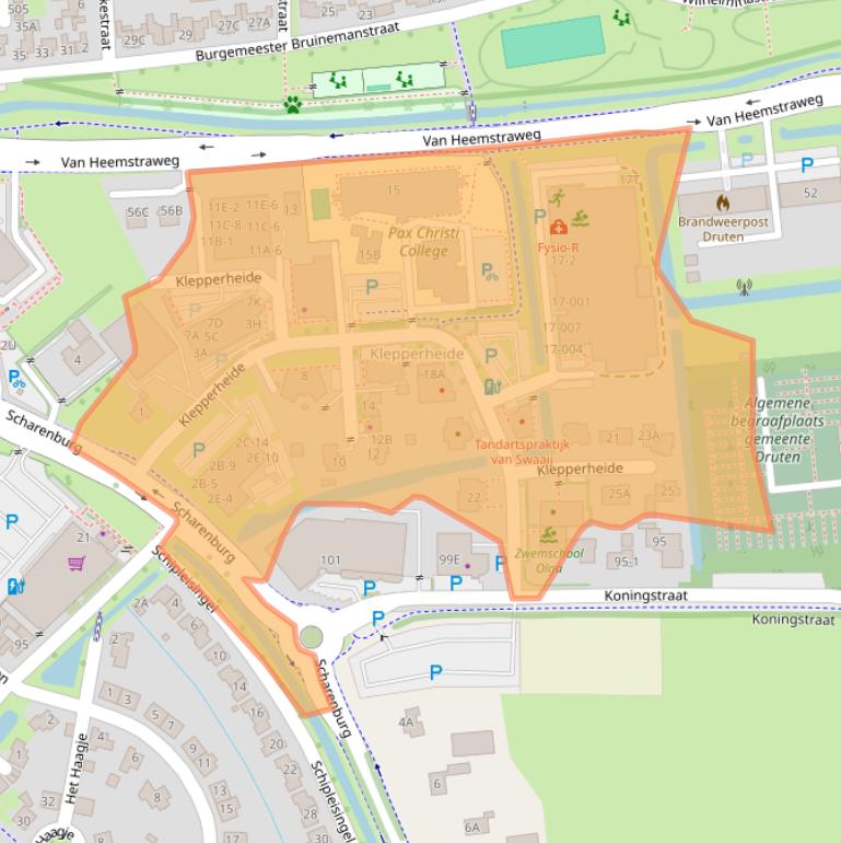 Kaart van postcodegebied 6651KM.