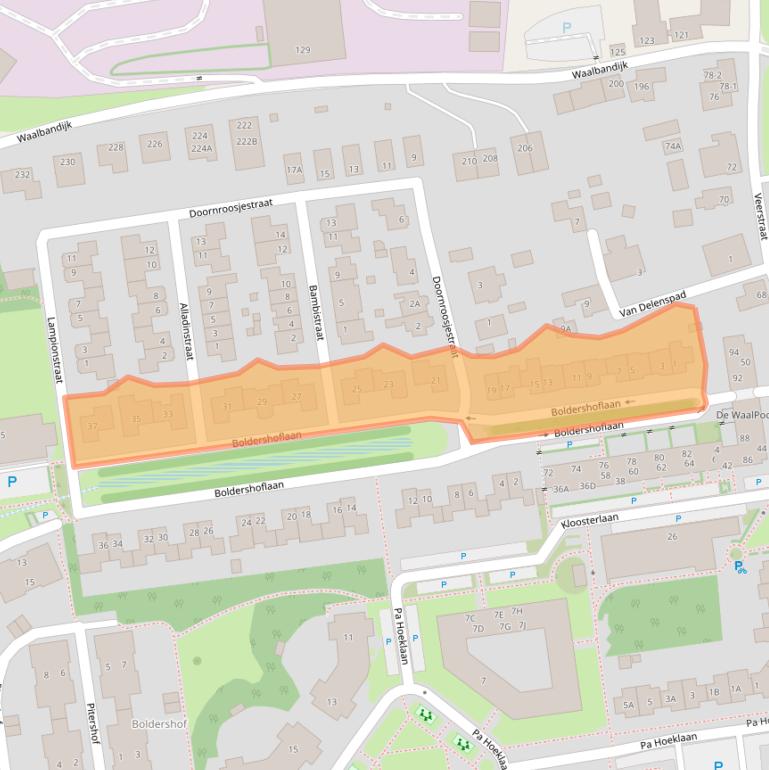 Kaart van postcodegebied 6651TP.