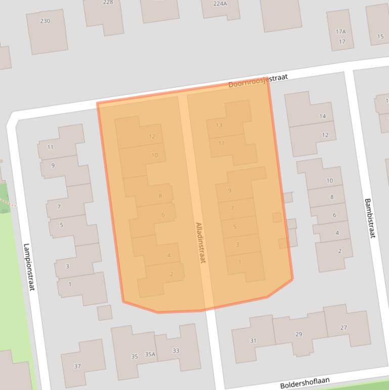 Kaart van postcodegebied 6651TW.