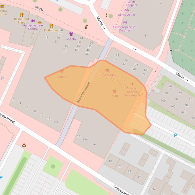 Kaart van postcodegebied 6651VD.