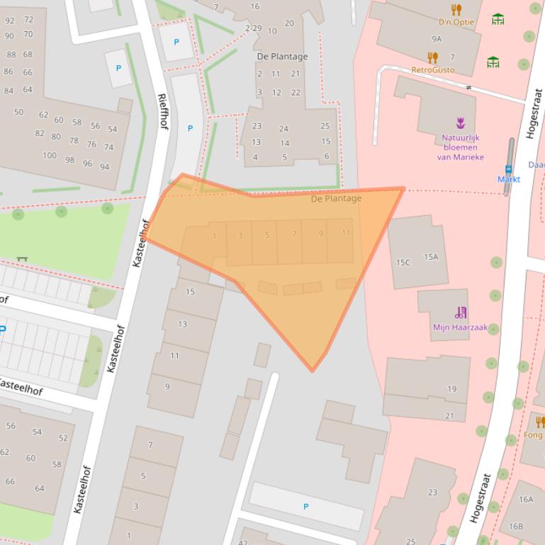 Kaart van postcodegebied 6651VE.