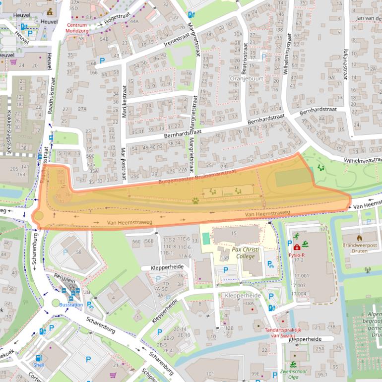 Kaart van postcodegebied 6651WW.