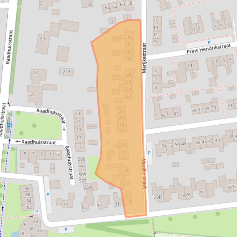 Kaart van postcodegebied 6651WZ.