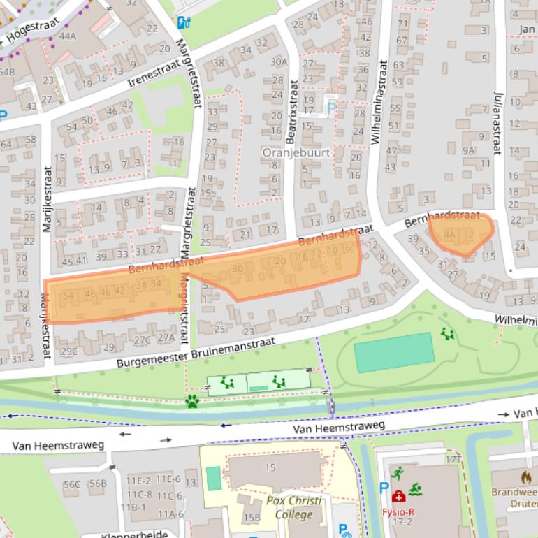 Kaart van postcodegebied 6651XC.