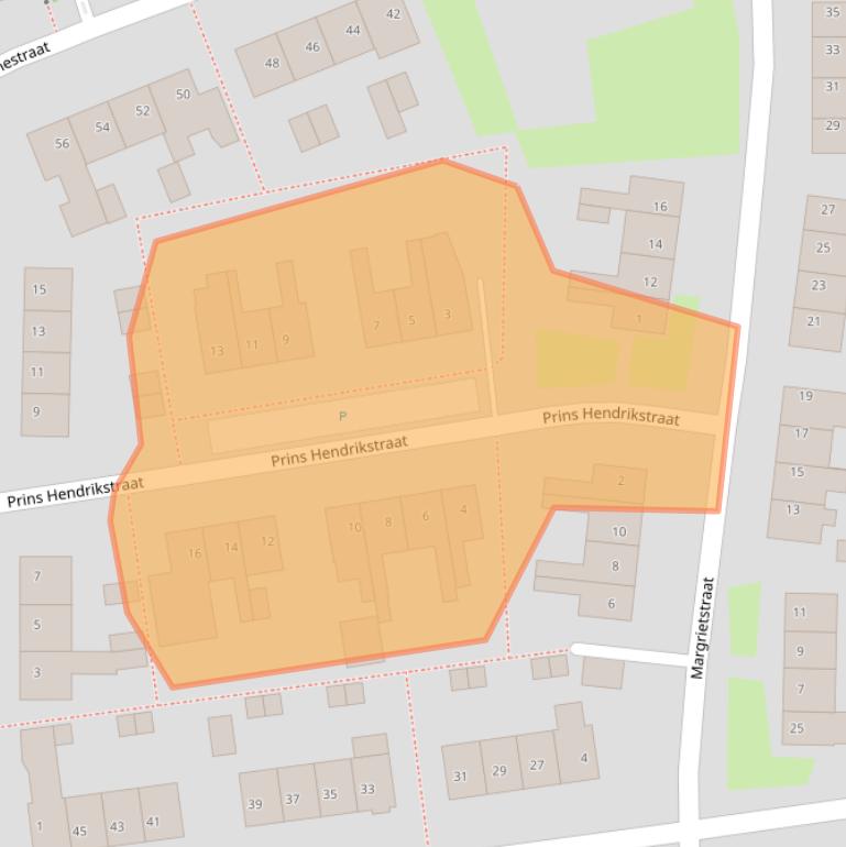 Kaart van postcodegebied 6651XD.