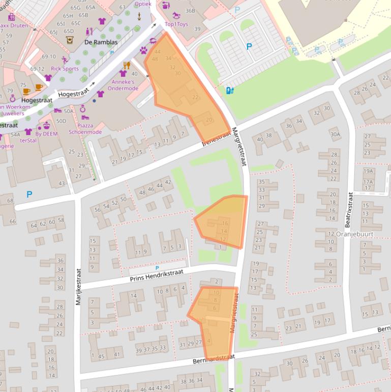 Kaart van postcodegebied 6651XG.