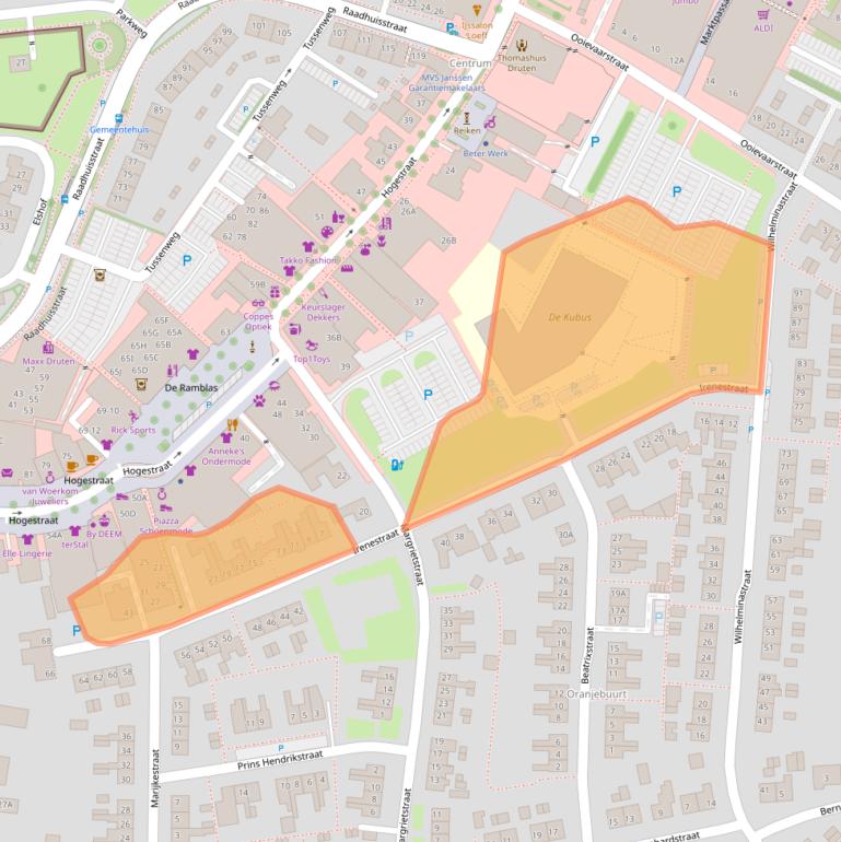 Kaart van postcodegebied 6651XK.
