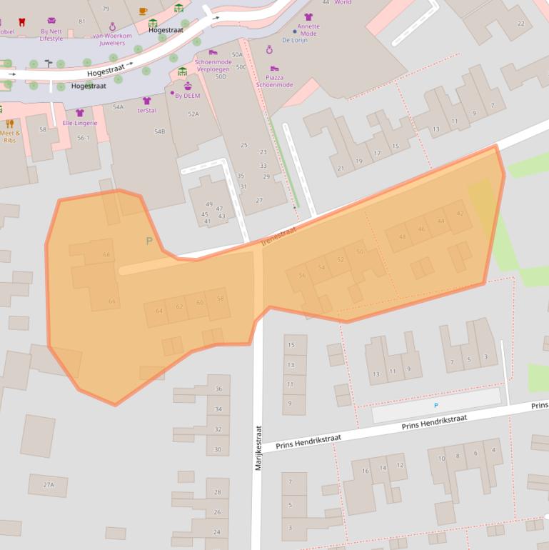 Kaart van postcodegebied 6651XM.
