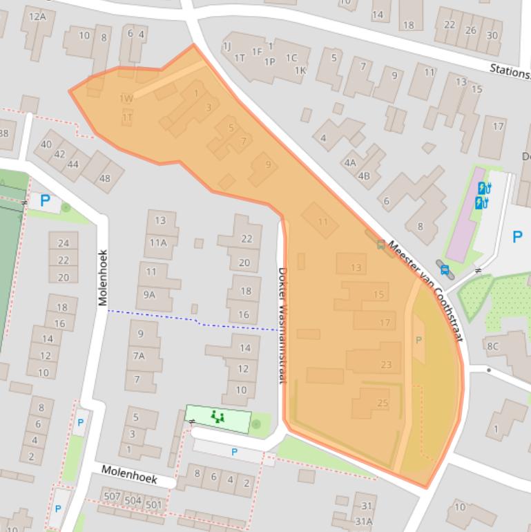 Kaart van postcodegebied 6651ZE.