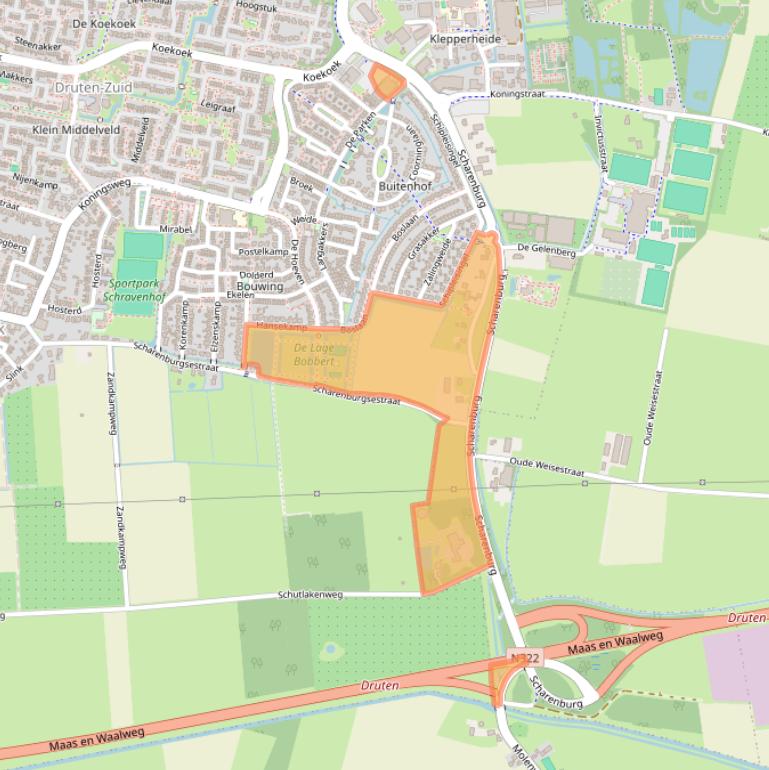 Kaart van postcodegebied 6652AK.