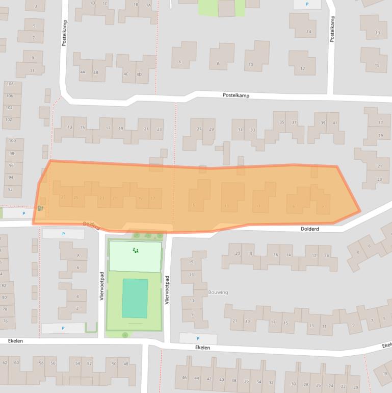 Kaart van postcodegebied 6652BL.