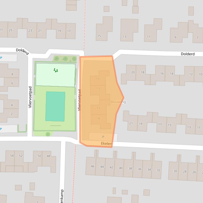 Kaart van postcodegebied 6652BN.