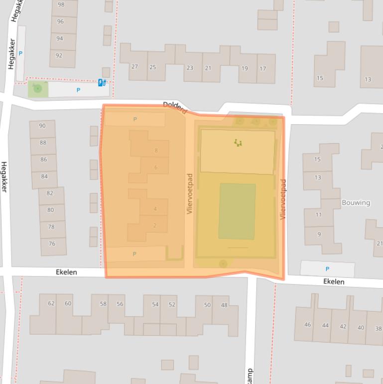 Kaart van postcodegebied 6652BP.