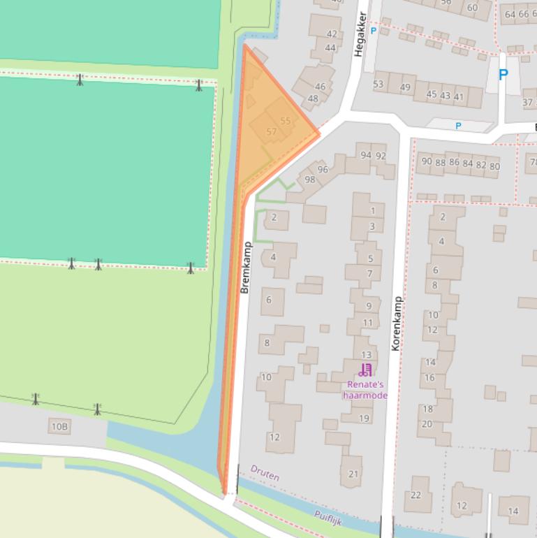 Kaart van postcodegebied 6652DB.