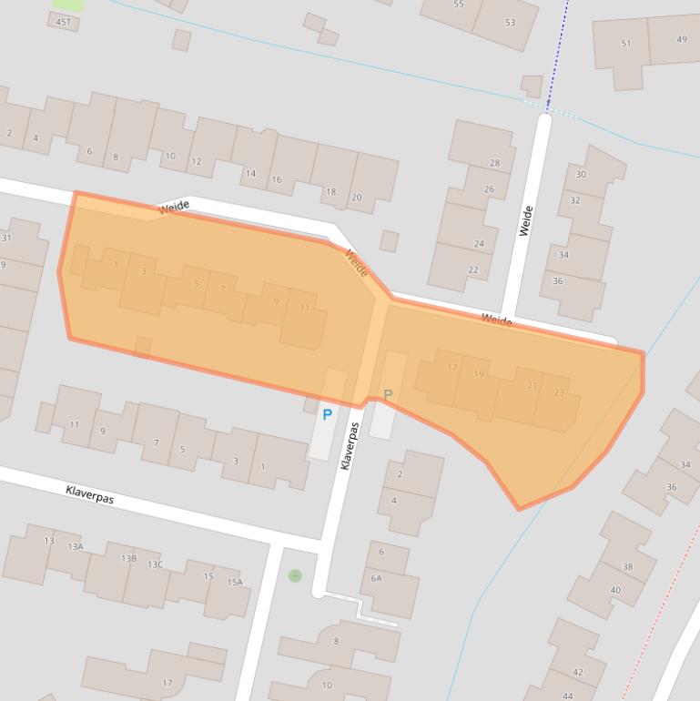 Kaart van postcodegebied 6652EK.